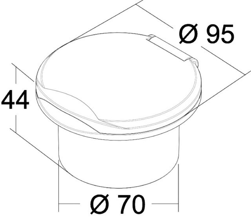 Box doccia Classic Evo Inox tubo inox 2,5 m