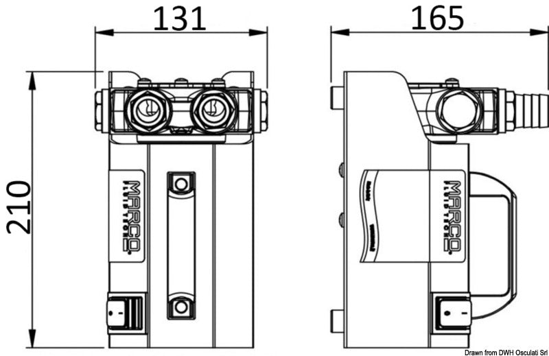 Elettropompa per travaso gasolio/olio 24 V