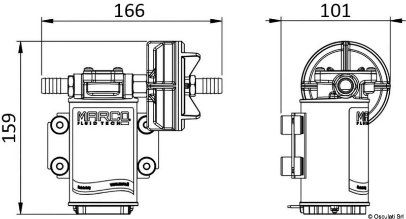 Pompa autoadescante 12 V 15 l/min