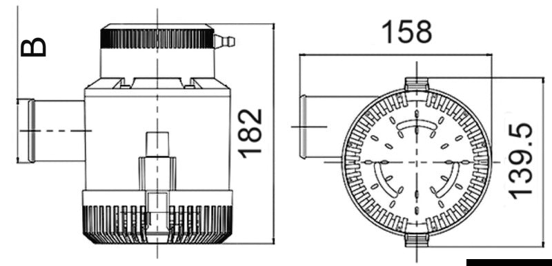Pompa di sentina ad immersione G4700 24 V