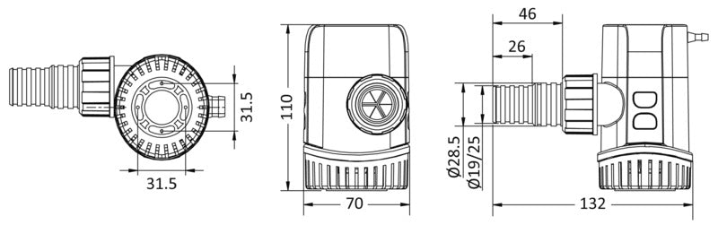 Elettropompa automatic Europump Next Gen G1100 24V