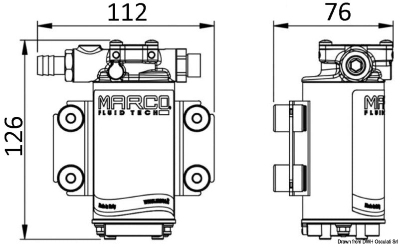 Elettropompa 12V per travaso olio