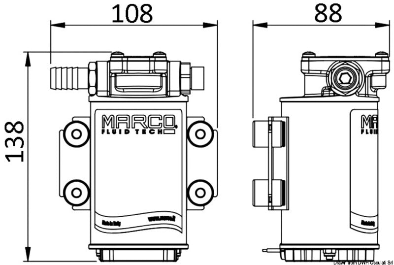 Elettropompa per olio 12 V
