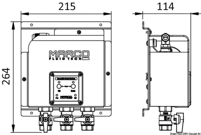 Sistema cambio olio elettronico