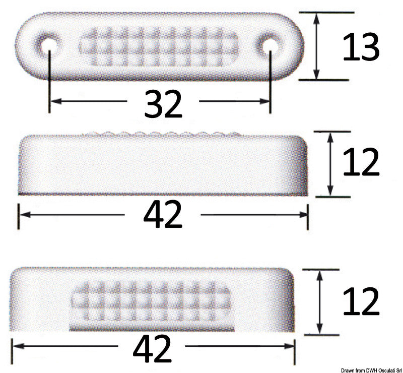 Luce cortesia Attwood 4 Led verticale