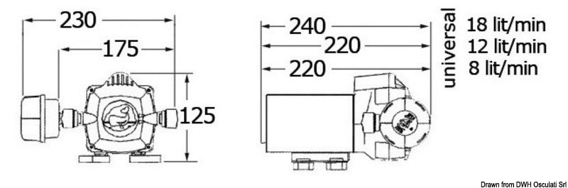 Autoclave Whale Universal 8 l/min 12 V