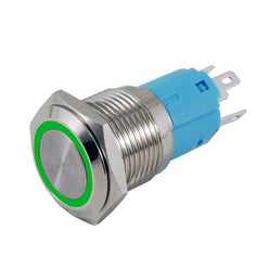 Pulsante antivandalo 16 mm – LED verde