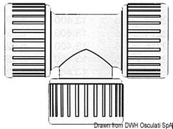 T 90° Hydrofix femmina 15 mm