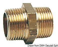Nipple ottone doppio 3/8