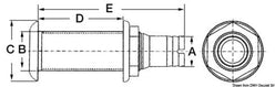 Scarico tappo inox 1 3/8 x 29/32 mm