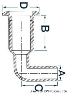 Scarico plastica 90° - 1/2