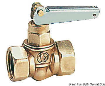 Rubinetto carburante ottone 1/2
