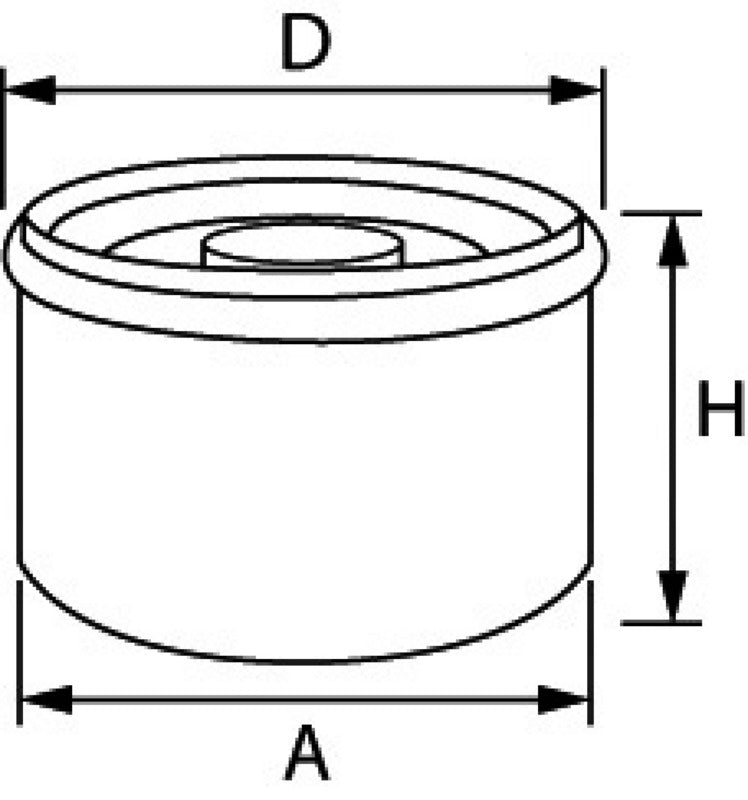 Filtro olio Suzuki 16510B16H11N000 (4-5-6 HP)