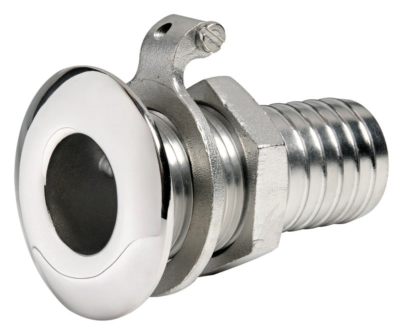 Scarico a mare inox 1 x 30 mm