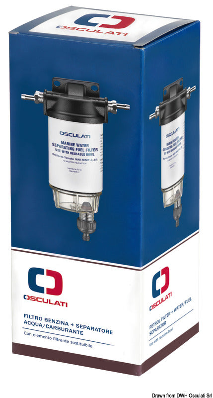 Filtro benzina con separatore 200-406 l/h