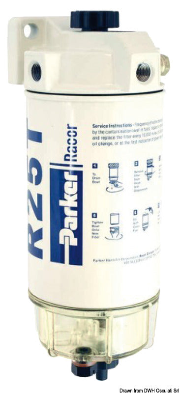 Filtro separatore acqua/carburante Racor 170 l/h