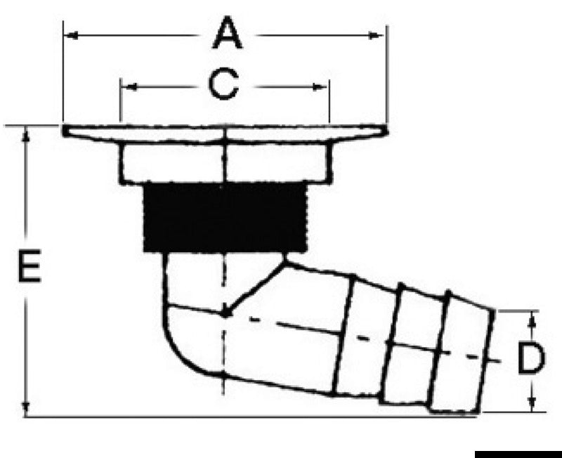 Fire Port 90° portagomma mm.38
