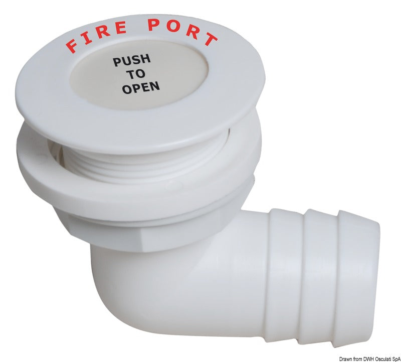 Fire Port 90° portagomma mm.38