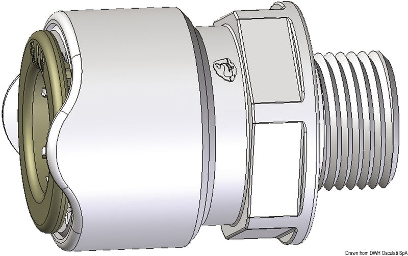 Adattatore 1/2 BSP maschio Whale