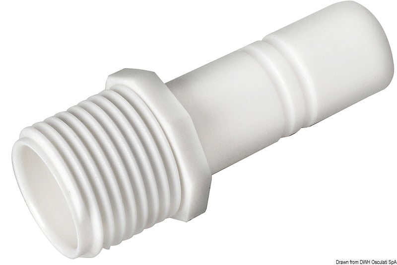 Raccordo cilindrico maschio + 1/2 BSP Whale