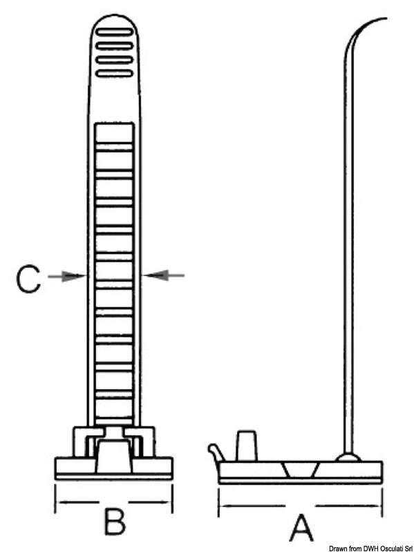 Fascette fermacavo a vite max 22 mm