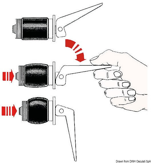 Tappo espansione ottone cromato 34 mm