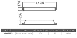 LUCE DI CORTESIA BIANCA