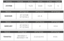 GIRANTE MERCURY 2T TOHATSU 2/4T