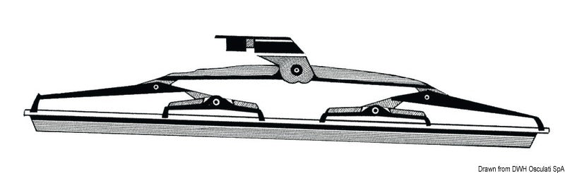 Spazzola inox tergicristallo 356 mm