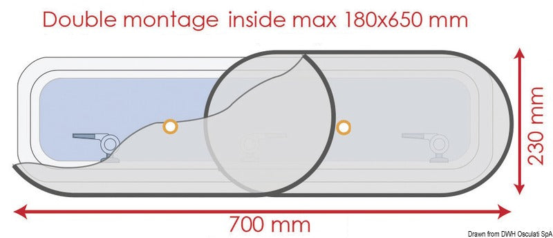 Tendina oscurante con zanzariera 230x490