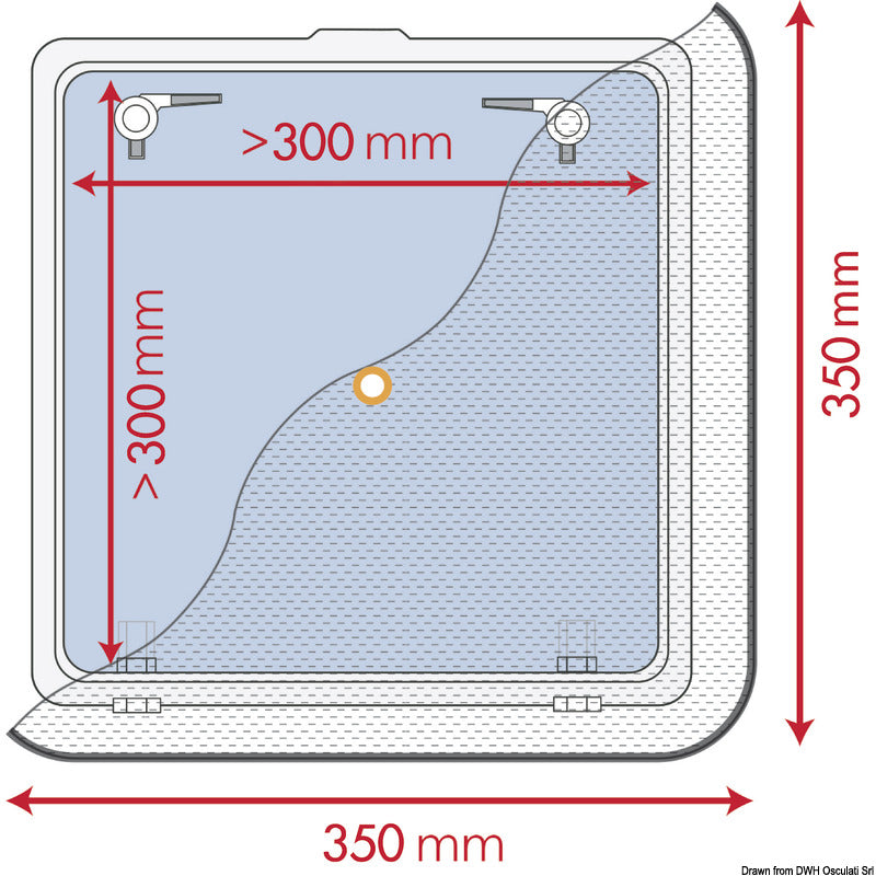 Zanzariera 350 x 350 mm