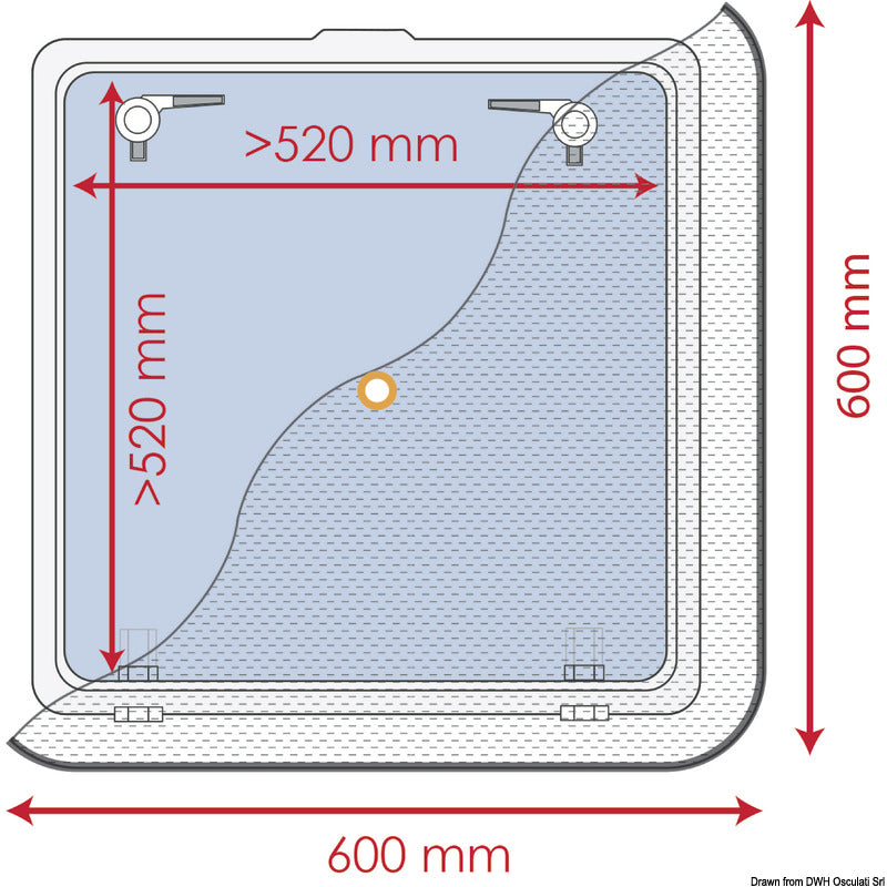 Zanzariera 600 x 600 mm