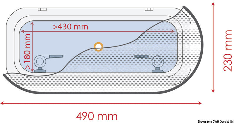 Zanzariera 490 x 230 mm