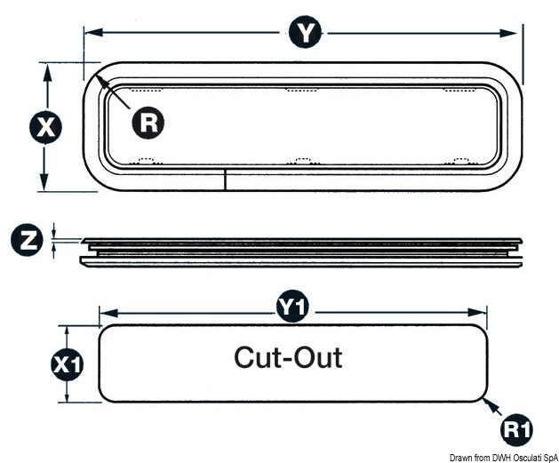 Oblò Lewmar Standard 1RE