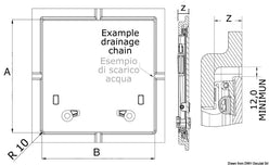 Passo uomo Lewmar Flush Hatch 44