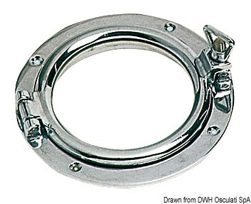 Oblò tondo ottone cromato 180 mm