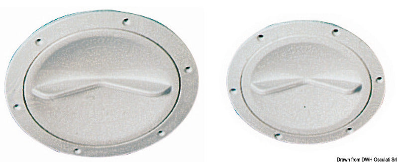 Tappo ispezione bianco 152 mm apertura facilitata