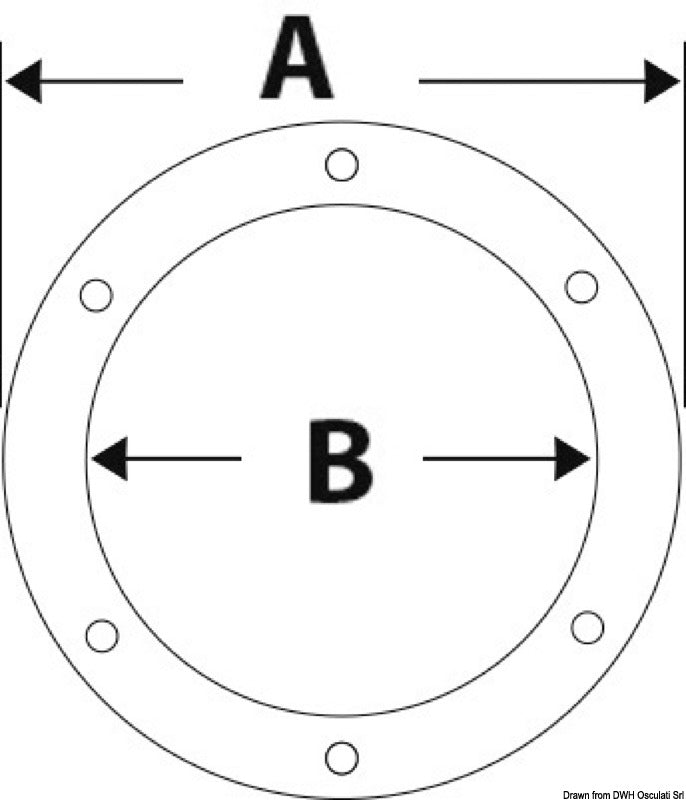 Tappo ispezione bianco 102 mm apertura facilitata