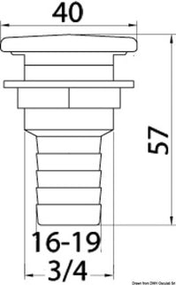 Sfiato flush  16 mm