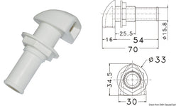 Sfiato in plastica Ø 16 mm