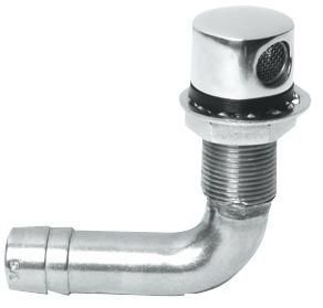 Sfiato inox 90° 16 mm