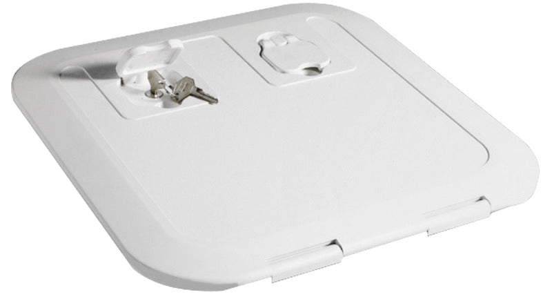 Portello a filo RAL 9010 375 x 375 mm