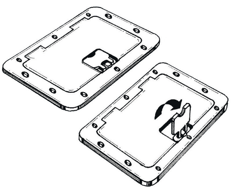 Portello esterno bianco 280 x 380 mm