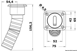 Tappo Square Water 38 mm lungo