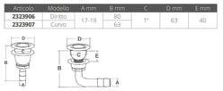 SFIATO CROMATO OVALE Ø MM.17/19