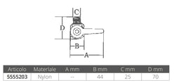 BASE ANTENNA ABS PER TUBO