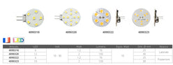 LAMPADINA G4 12 LED 10-30v