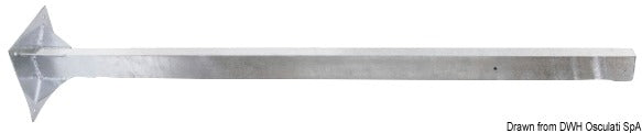 Palo acciaio zincato altezza 160 cm