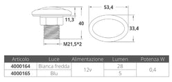 LUCE DI CORTESIA BLU