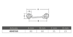 GANCIO FERMAPORTE MM.60